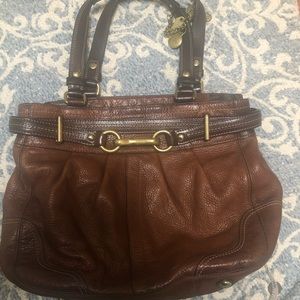 Coach Leather Bag Brown